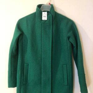 NWT J.Crew Winter Wool Blend Jacket Coat-Size 00 $238